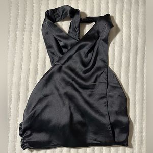Worn Once Black Silk Top